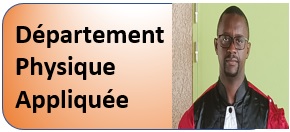 Departement Physique Appliquee